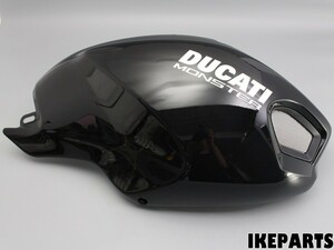 ◎ 美品 ドゥカティ DUCATI モンスター M696 M796 M1100 純正 タンクカバー タンクカウル ソリッドブラック 「48032591B」 A339J0554