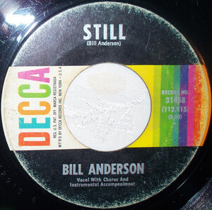 米7 Bill Anderson Still 31458 Decca /00080