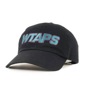 WTAPS ダブルタップス キャップ ロゴ 刺繍 ツイル キャップ (CAP.COTTON.TWILL 201HCDT-HT04) ブラック 黒 日本製 ブランド