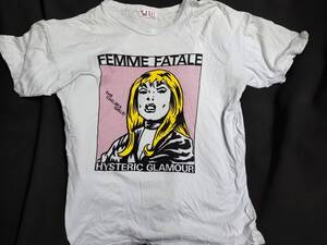 HYSTERIC GLAMOUR Tシャツ F THE CHELSEA GIRLS ヒステリック グラマー 80s ヴィンテージ 男女兼用 日本製 ジャンク 003bl