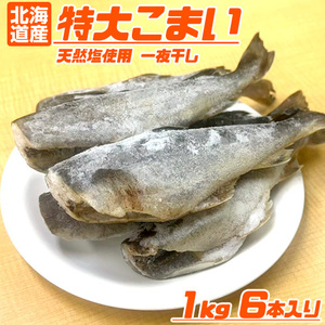 氷下魚 一夜干し 1kg 氷下魚 こまい コマイ 干物 寒海 かんかい カンカイ ヴァフニャ タラ 一夜干し 御歳暮 お歳暮 正月 年末年始