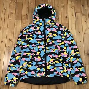 ★XL★ マルチカモ ダウンジャケット a bathing ape BAPE cotton candy camo multi camo エイプ ベイプ アベイシングエイプ 迷彩 NIGO w58