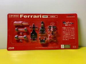 当選品 DyDo Ferrari F1 京商 1/64 No.027 126C4 1984 ミニカー キット ブリスター 未開封品 ダイドー フェラーリ