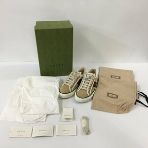 TEI【中古美品】 GUCCI グッチ 649326 UAE10 WMNS TENNIS 1977 LOW SOFT CAR Suede スエード SIZE35 〈183-230722-TS-12-TEI〉