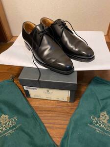 【ワンオーナー品・使用感少】CROCKETT&JONES HIGHBURY カーフ/黒 UK6.5E【クロケット&ジョーンズ ハイバリー】