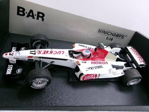 ミニチャンプス 1/18 BAR ホンダ 005 #17 J.バトン タバコデカール仕様 (8179-600)