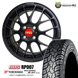 BBS RP 4本セット RP007 15X5.0J 4/100 +45 マットブラック ヨコハマ ジオランダー X-AT G016A 165/65R15 タフト など