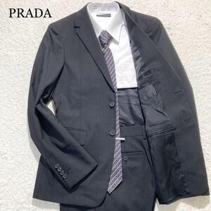 【近年モデル☆極美品】PRADA スーツ セットアップ ブラック 48 L