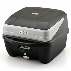 GIVI (ジビ) バイク用 リアボックス 32L 未塗装ブラック シルバーパネル モノロックケース B32N BOLD 97066