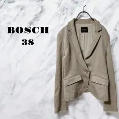 【美品】BOSCH ベージュ テーラードジャケット レディース アウター【38】