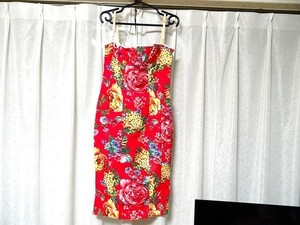 希少 ビンテージ 正規品 イタリア製 D&G ドルチェ&ガッバーナ ワンピース 32/46 花柄