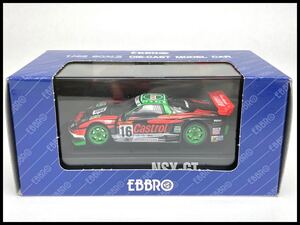 未使用【絶版】EBBRO　エブロ　1/43　CASTROL MUGEN NSX　HONDA NSX-GT　ホンダ　カストロール　無限　【43027】　現状品