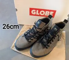 GLOBE × DION AGIUS ハイカットスニーカー　紐靴　カーキー