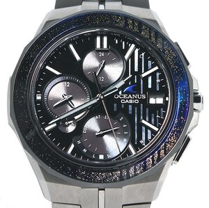 ★箱保付！美品！CASIO カシオ OCEANUS オシアナス Manta マンタ S5000 シリーズ OCW-S5000MB-1AJF タフソーラー メンズ★