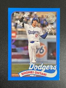 青パラレル 大谷翔平 2024 Topps update 1989 TOPPS ドジャース Shohei Ohtani blue parallel インサート　フレディダンス