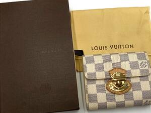 美品　LOUIS VUITTON ルイ・ヴィトン ダミエ アズール ポルトフォイユジョイ