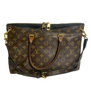 【真贋鑑定済】 LOUIS VUITTON　ルイヴィトン　パラスMM　モノグラム　ショルダーバッグ　ノワール　ブラック　M41064　　SN0175