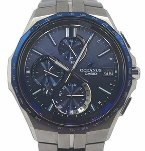 ★箱保付！美品！CASIO カシオ OCEANUS オシアナス マンタ 藍 OCW-S5000AP-2AJF 世界限定2000本 ブルー 電波ソーラー メンズ★