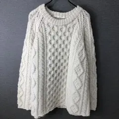 THE SHINZONE ARAN KNIT ホワイト