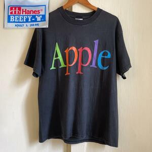 MT17 Tシャツ レインボー アップル Apple 企業T アドT マック ロゴ Lサイズ ヘインズ ビーフィー 90s トラヴィススコット 野村訓市