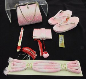 inagoya■七五三のお祝いに☆新品【女の子用筥迫+草履バッグセット】Accessories for girls