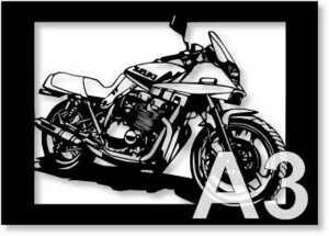 スズキ(SUZUKI) カタナ GSX1100Sの切り絵　(1)【A3サイズ】[B3-003]