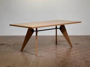 -od0288.｜Jean Prouve TABLE S.A.M Bois SOLVAY ダイニングテーブル｜ジャンプルーヴェ Vitra ソルヴェイ ミッドセンチュリー 名作 シボネ