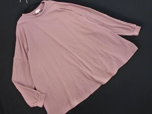 LAKOLE ラコレ ワイド幅 カットソー sizeS/ピンク ■◇ ☆ eia2 レディース