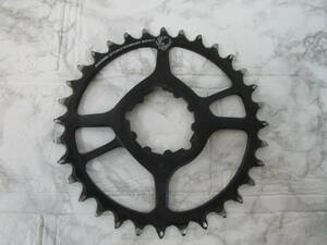 W.24A31　TO　★送料230円定額☆　チェーンリング　SRAM スラム　32T EAGLE TECHNOLOGY X-SYNC2　ブラック　USED　☆