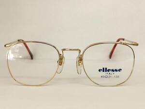 閉店処分品◆フルリムメタルフレーム◆ウェリントン◆エレッセ ellesse No.234◆49□21-135