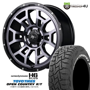 4本セット ナイトロパワーH6スラッグ 20x8.5J 6/139.7 +20 BKC TOYO トーヨー オープンカントリー R/T 265/50R20 WL プラド トライトン