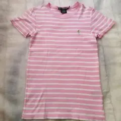 Ralph Lauren Sport ピンクストライプ Tシャツ M