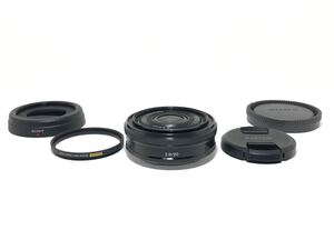 #1【新品同様・プロテクター付】SONY ソニー E 20mm F/2.8 SEL20F28 