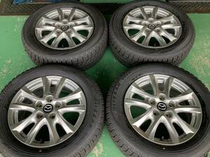 【中古+未使用】マツダ 純正 16x6.5J 5H 114.3 +38 4本 1台分 BS ブリザック VRX 205/60R16 アテンザ アクセラ ビアンテ MAZDA3 など