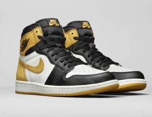 【新品未試着】国内正規品 NIKE AIR JORDAN 1 RETRO HIGH OG YELLOW OCHRE ナイキ エアジョーダン 1 イエロー オークル 黒タグ 変え紐 完備