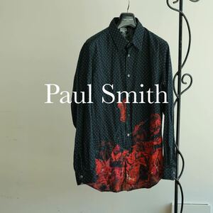 dir en grey 京 着 Paul Smith rose dot shirt XL ポールスミス シャツ 薔薇 バラ ドット 長袖シャツ 総柄 グッズ