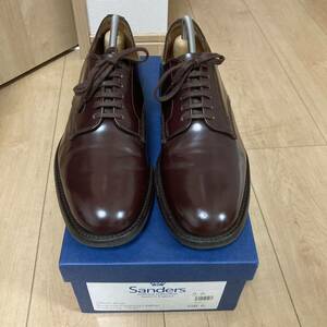 SANDERS サンダース Military Officer Shoes UK6プレーントゥ ドレスシューズ