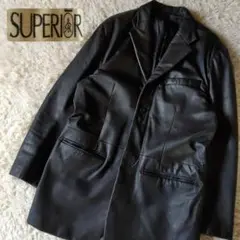 【VINTAGE】SUPERIOR社製 羊革 レザーコート チェスターコート