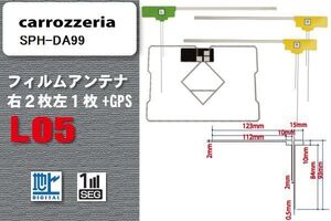 地デジ カロッツェリア carrozzeria 用 フィルムアンテナ SPH-DA99 対応 ワンセグ フルセグ 高感度 受信 高感度 受信