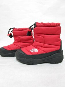 【送料込】[キッズ/子供]　THE NORTH FACE　ザ・ノースフェイス　スノーブーツ　17cm　赤レッド×黒ブラック　男女共用 /n473006