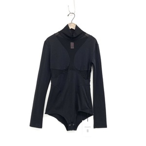 未使用品 23AW FETICO フェティコ NYLON JERSEY TURTLENECK BODYSUIT シアータートルボディスーツ ブラック 3 FTC234-0404