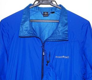 美品 鮮やかな ブルー (RBL) mont-bell モンベル #1106647 ライトシェルアウタージャケット 尾瀬 富士山から北アルプスまで 防風 撥水 防寒