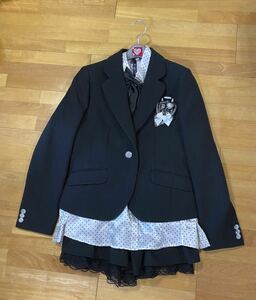 卒業式 女の子 スーツ　165cm 中古美品　クリーニング済　160 ジャケット　☆　DECORA PINKY