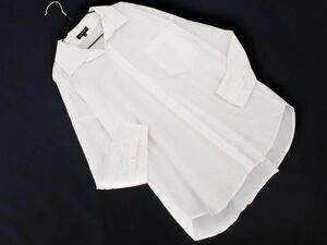 INDIVI インディヴィ シャツ size38/白 ■◇ ☆ ecb9 レディース