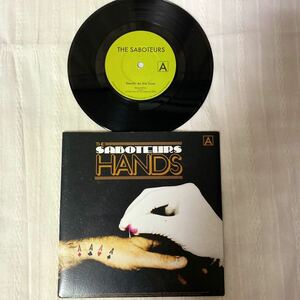 EPアナログレコード　7インチ jack white the saboteurs HANDS steady as she goes ラカンターズ