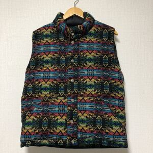 (k) Cresent Down Works×PENDLETON クレセントダウンワークス ペンドルトン ダウンベスト ジャケット メンズ サイズS USA製 