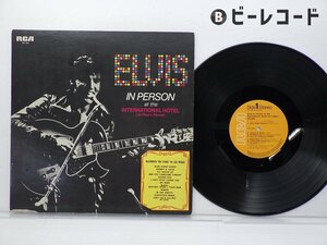 Elvis /Elvis Presley「Elvis In Person At The International Hotel Las Vegas Nevada」LP（12インチ）/RCA(SX-60)/洋楽ロック