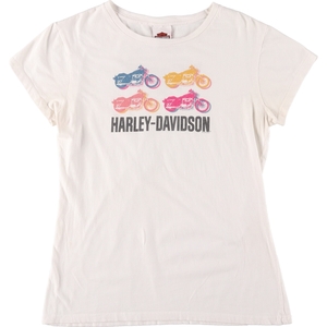 古着 ハーレーダビッドソン Harley-Davidson モーターサイクル バイクTシャツ レディースXXL相当 /eaa473923 【Elulu/エルル】