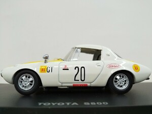 ■ 京商『1/43 TOYOTA S800 ’67 富士 24h No.20 ホワイト トヨタスポーツ レーシングモデルミニカー』ヨタハチ