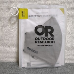 新品 OUTDOOR RESEARCH アウトドアリサーチ Face Mask Kit フェイスマスクキット Grey 薄グレー マスク ORフェイスマスク 洗濯可能 調節可